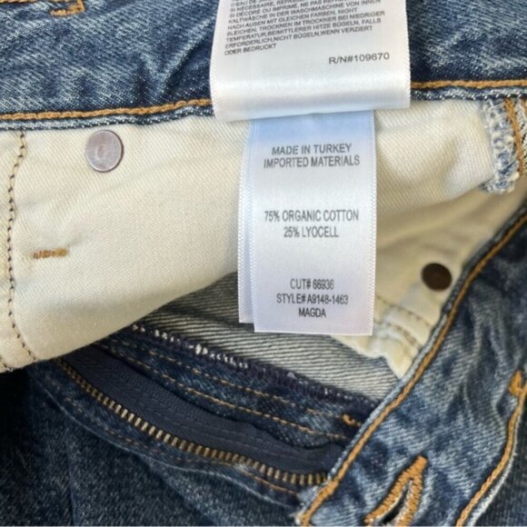 Agolde Magda Denim Carpenter in Darkness - Picture 13 of 13